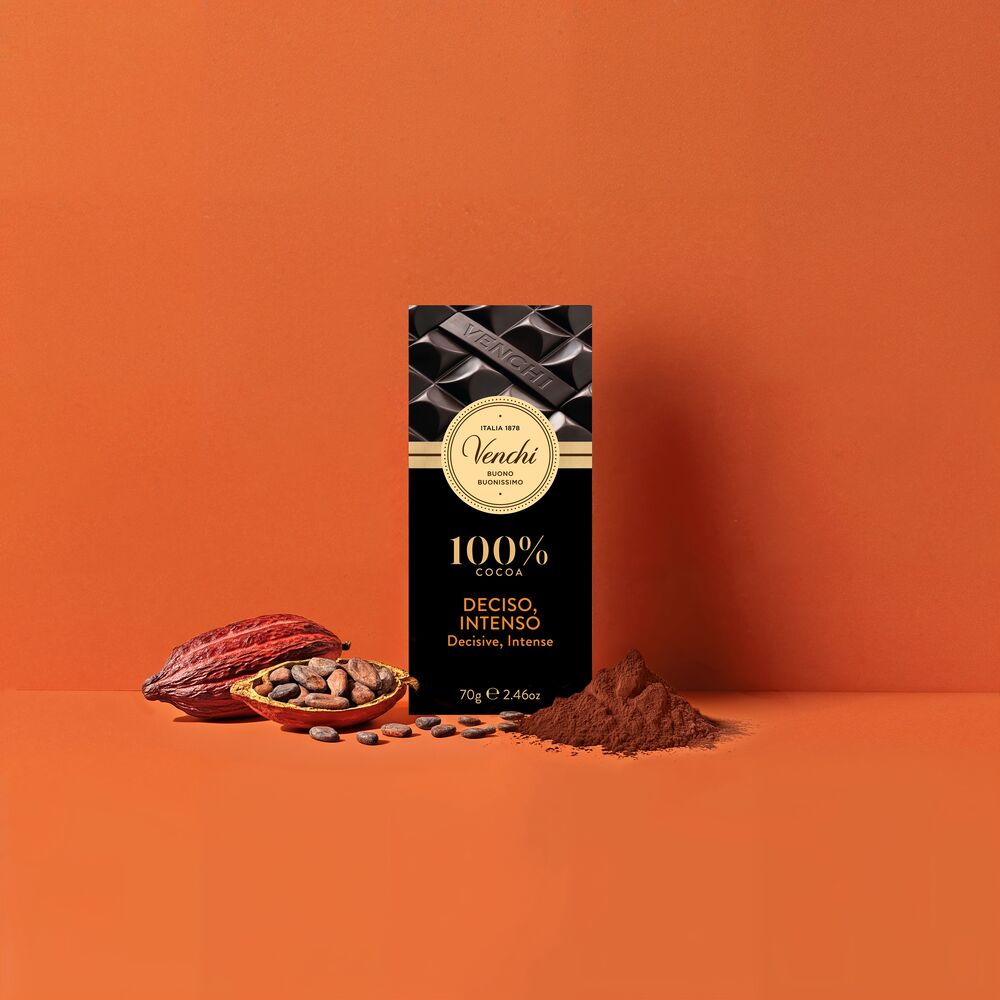100%南美洲特濃黑巧克力排磚– Venchi Fine Italian Chocolate