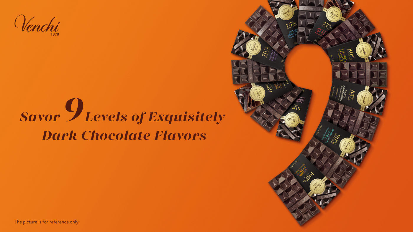 9 Levels of Dark Chocolate Bar