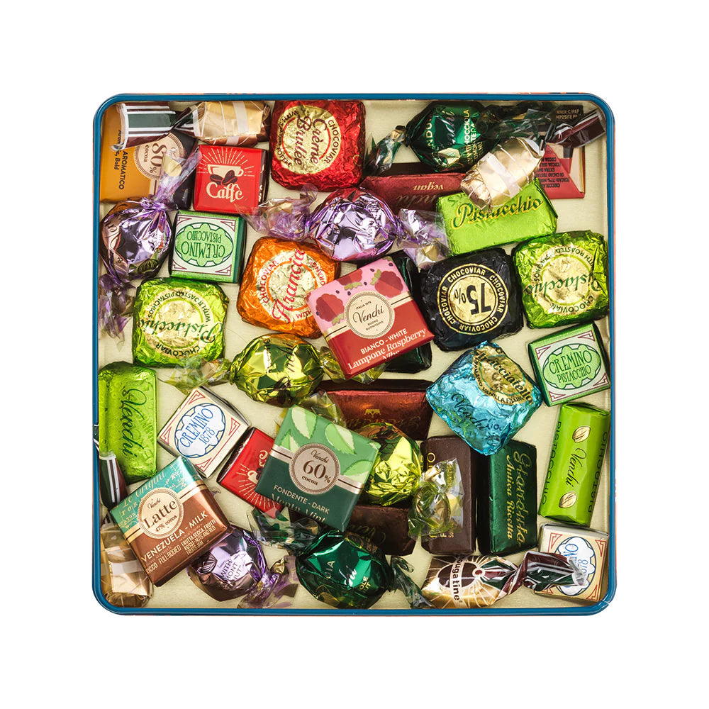 Murrine Square Metal Tin