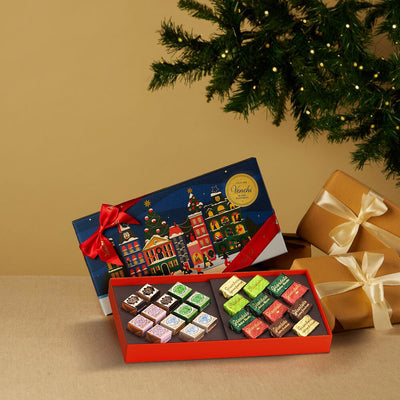 Venchi 2025 Christmas Cremino & Gianduja Rectangular Gift Box
