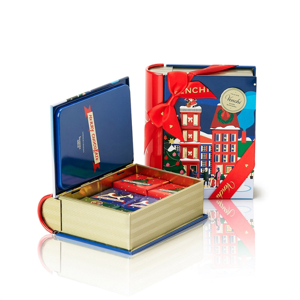 聖誕巧克力薄片迷你書形禮盒