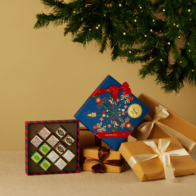 Venchi 2025 Christmas Cremino Square Gift Box
