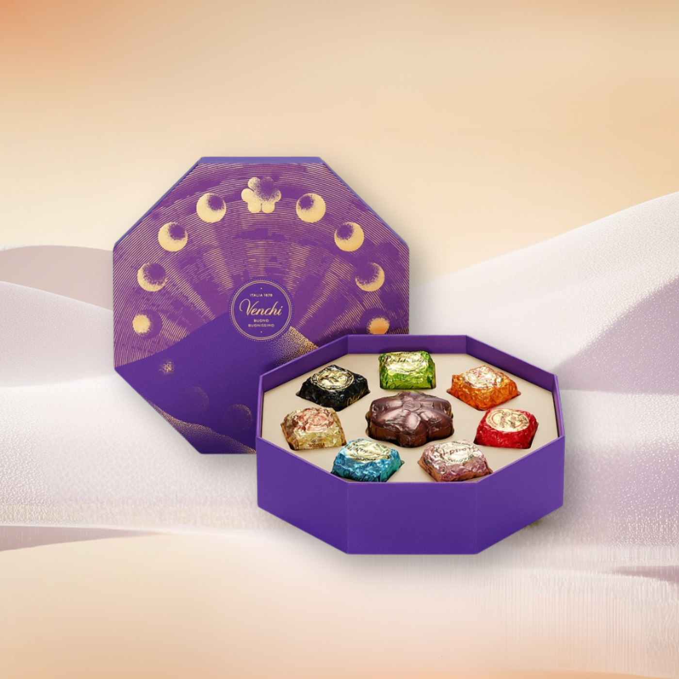 Venchi 2025 Fase Lunare Collection Moon Center Gift Box