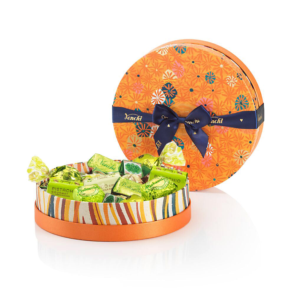 Murrine Pistachio Medium Round Hamper – Venchi Fine Italian Chocolate