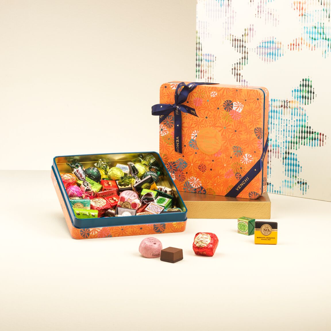 Venchi Murrine Square Metal Tin