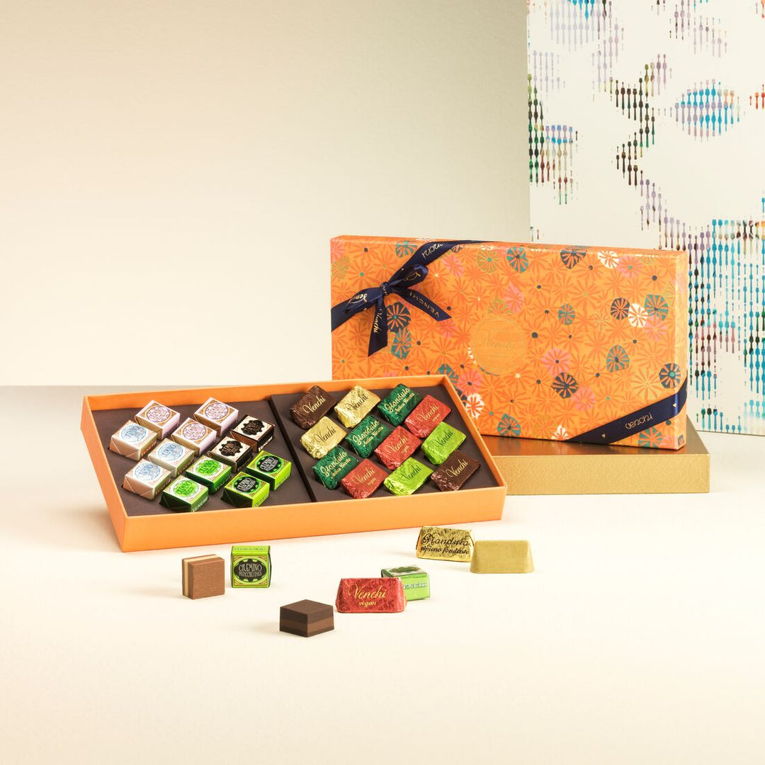 千花系列Cremino及榛子蓉巧克力長方形禮盒– Venchi Fine Italian Chocolate