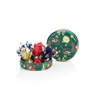 聖誕巧克力圓形鐵禮盒