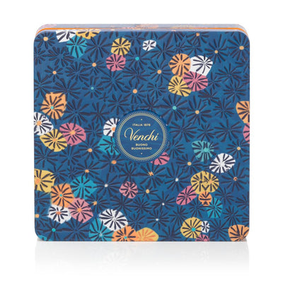 千花系列巧克力正方形鐵盒