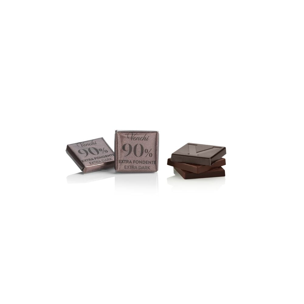 90%迷你純巧克力薄片 (33 pcs/100g)