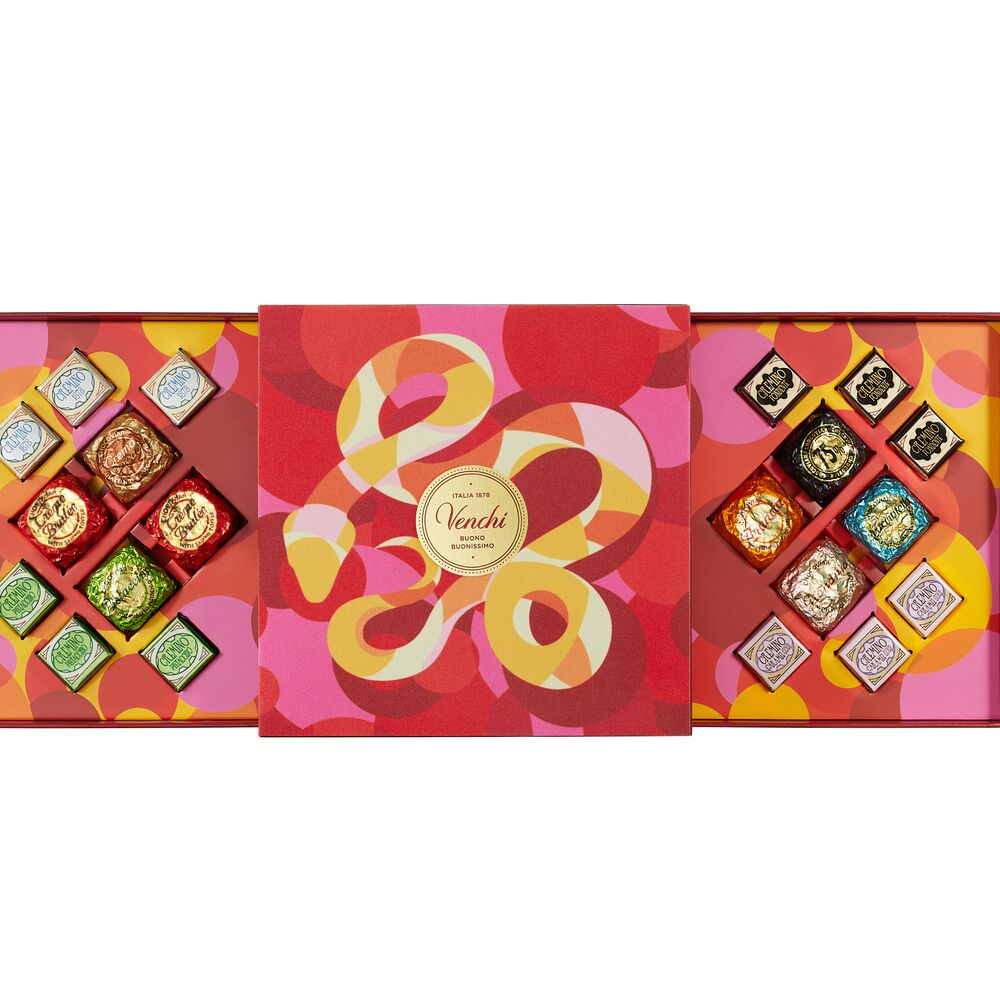 2025 Chinese New Year Square Double Layer Gift Box