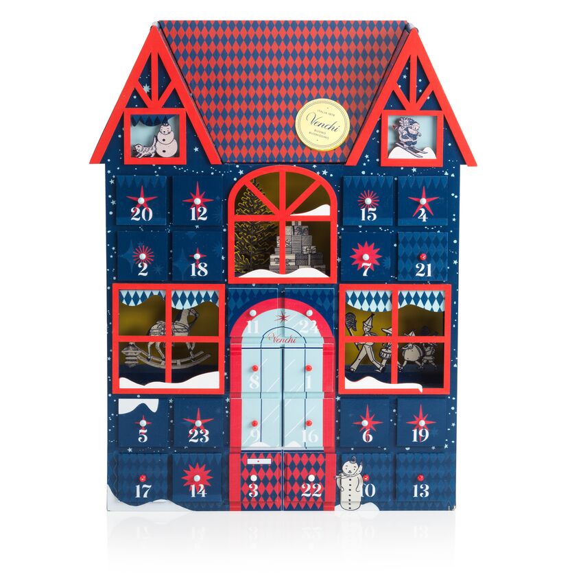 Christmas Wooden Advent Calendar (Blue)