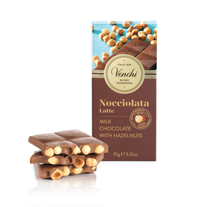 Venchi Fine Italian Chocolate - Milk Chocolate Hazelnut bar