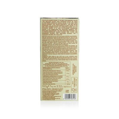 White Chocolate with Salted Nuts bar 100 g