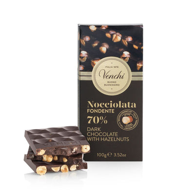 70% Dark Chocolate Hazelnut Bar 100 g