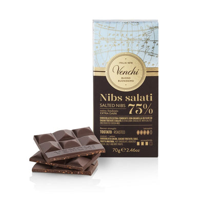 Salted Nibs Chocolate bar 70 g