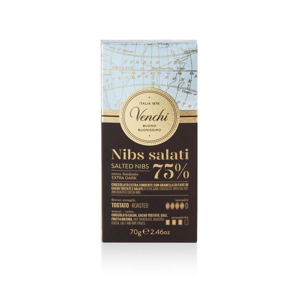 Salted Nibs Chocolate bar 70 g