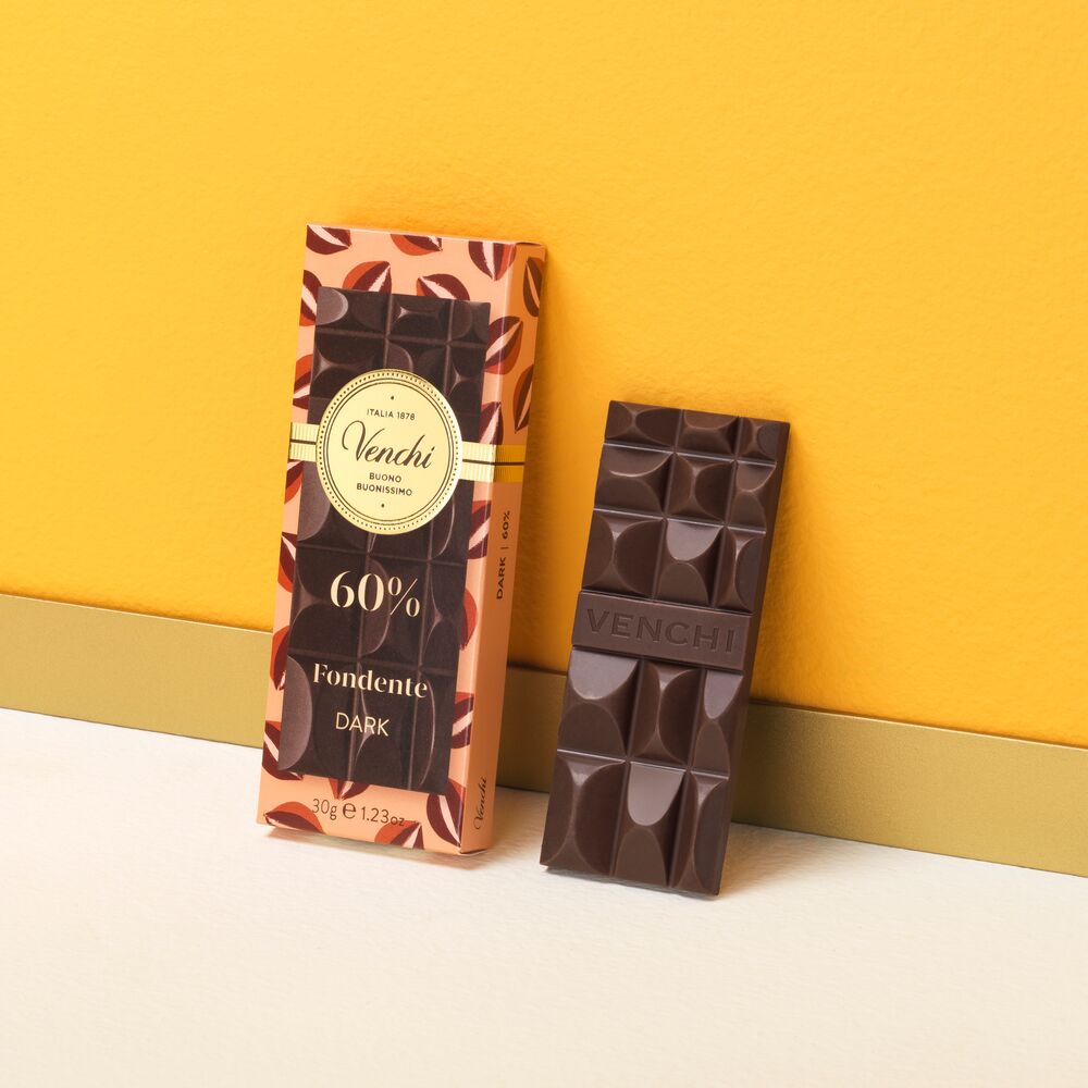 Venchi Fine Italian Chocolate - Mini 60% Dark Chocolate Bar 30g
