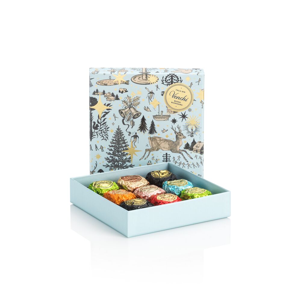 Christmas Chocoviar Square Gift Box