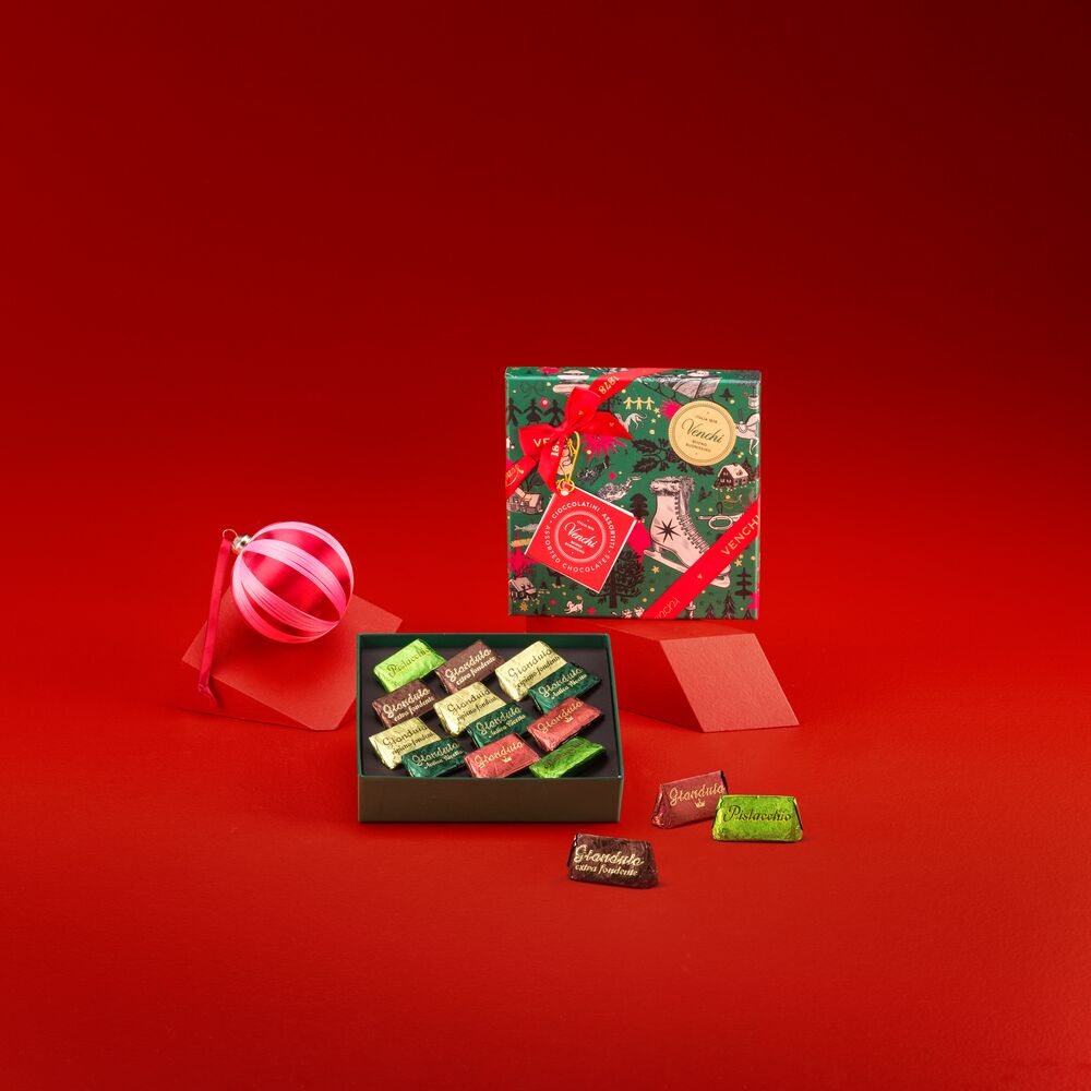 Christmas Gianduja Square Gift Box