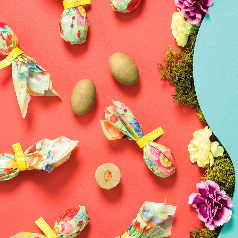 Pistachio Mini Chocolate Eggs 100g