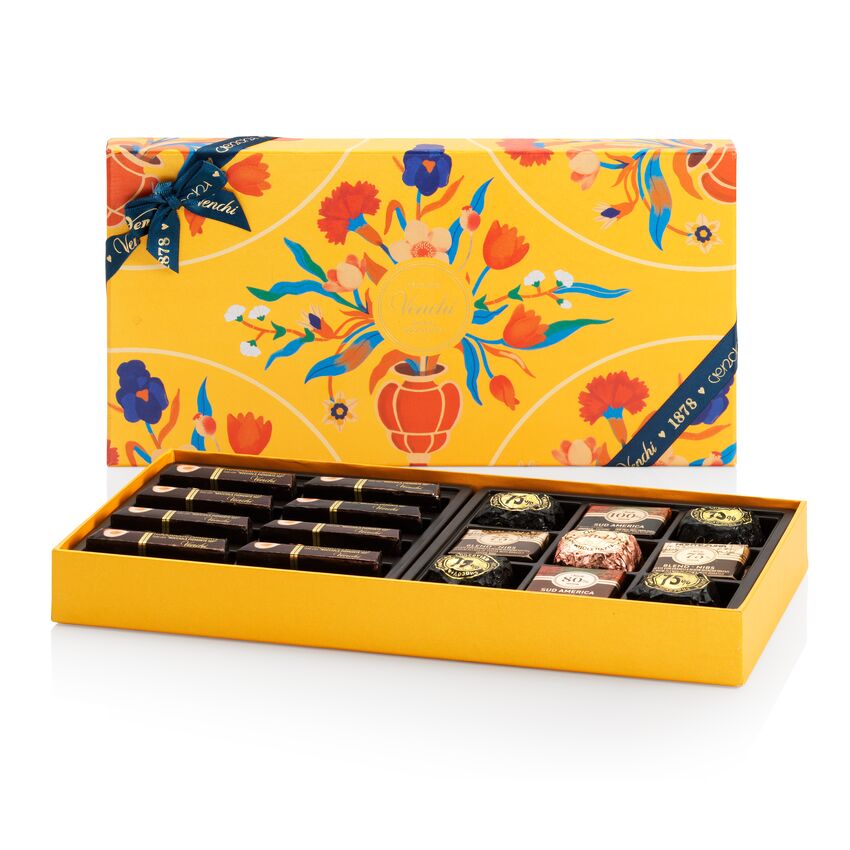 Baroque Mixed Dark Chocolate Blue Gift Box