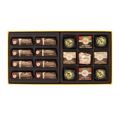 巴洛克系列黑巧克力長方禮盒